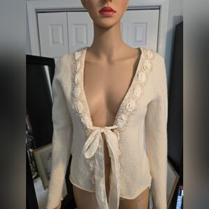 Sleeping on Snow Wool Cardigan Sz Med